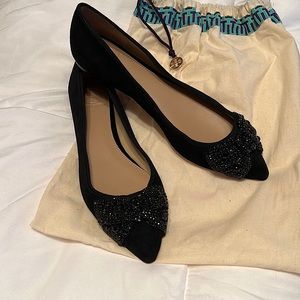 ♥️TORY BURCH BLACK VELVET SHOE♥️